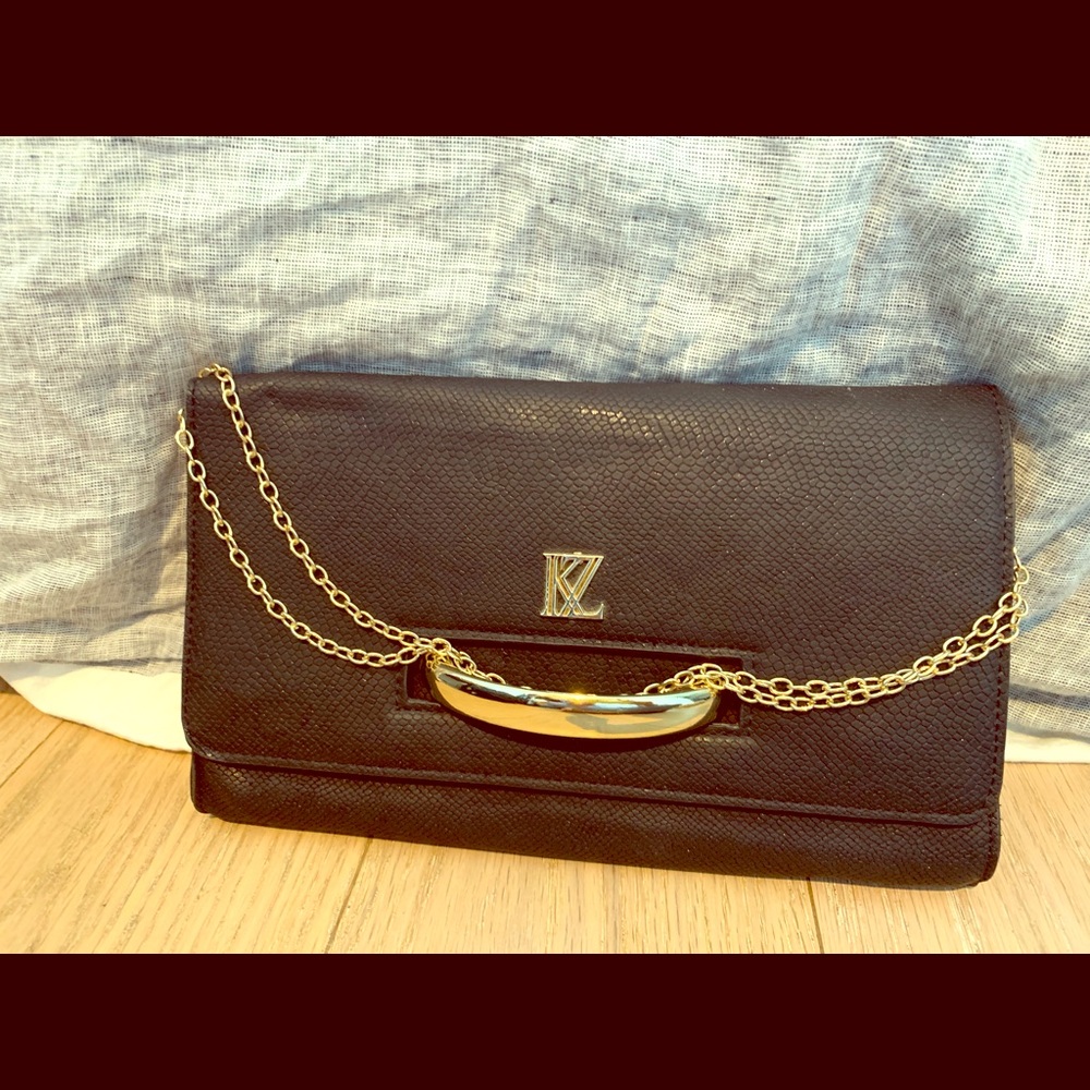Black and gold clutch from a boutique in India